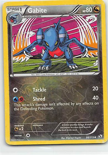 Gabite Shiny Holo Rare Hidden Fates: Shiny Vault SV39/SV94 NM