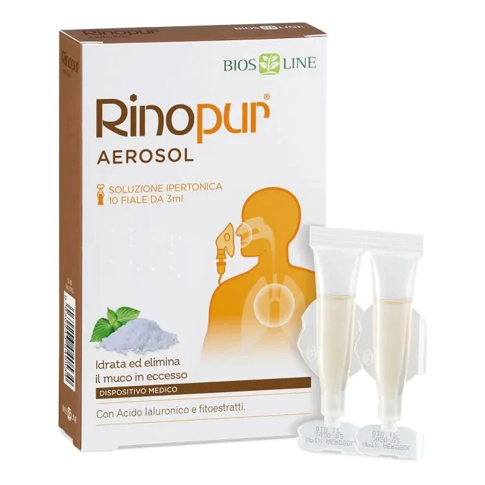 Rinopur aérosol monodose 10 ampoules de 3 ml - Photo 1/1