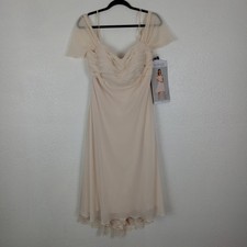 Morilee Madeline Gardner Dress Size 14 Buttercream Bridesmaid NWT DEFECT