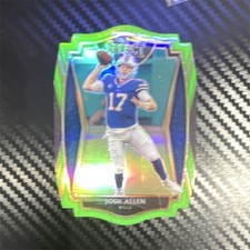 Panini 2020 Select Josh Allen #121 green die cut Buffalo Bills NFL