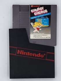 Chubby Cherub (Nintendo NES) Game Cartridge Authentic Tested 5 Screws Bandai