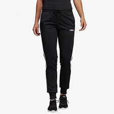 adidas Women s 3-Stripes Track Pants Black/White S Drawstring DP2382