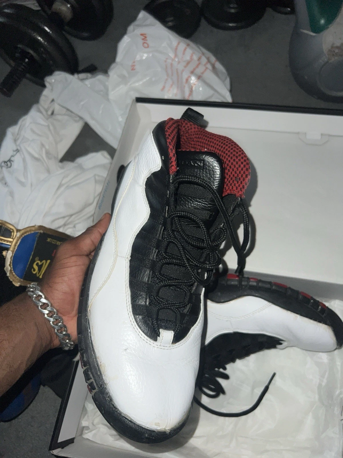 Jordan 10 Retro Bred UK taglia 9