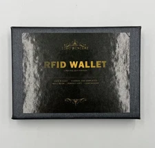 New Loho Wonderz RFID Black Card Holder Style Wallet