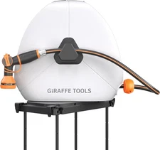 Giraffe Tools Retractable Garden Hose Reel Ground Mounted 360° rotation 82-130FT