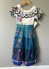 Disney Encanto Mirabel Costume Dress Girl’s Size 7/8 Kids Halloween Cosplay