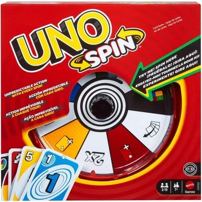 UNO Spin Card Game – Fun Family Party Game by Mattel