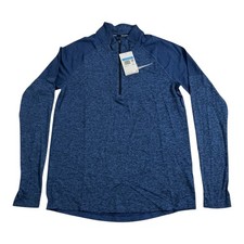 Nike Men  s Running Quarter Zip Pullover Blue Long-Sleeve Dri-FIT AH8973-451