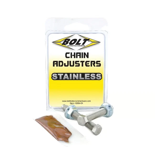 Conjunto de tuerca y perno ajustador de cadena perno MC 2006-CH para motocicleta Foto 4 de 4