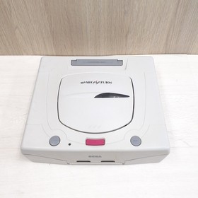 Sega Saturn Console Japan White bundle with 2 Controllers & 5 Games tested