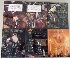 Leisure Arts Spirit of Christmas Books 7-11 & 15 Lot of 6 Holiday Craft