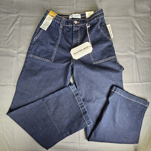 NEW GoGo Dark wash stretchy Denim Vintage inspired skater jeans. Size 11