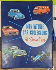 1966 Vintage Mattel Miniature Car Collectors 24 Case. W/ Matchbox Early Series
