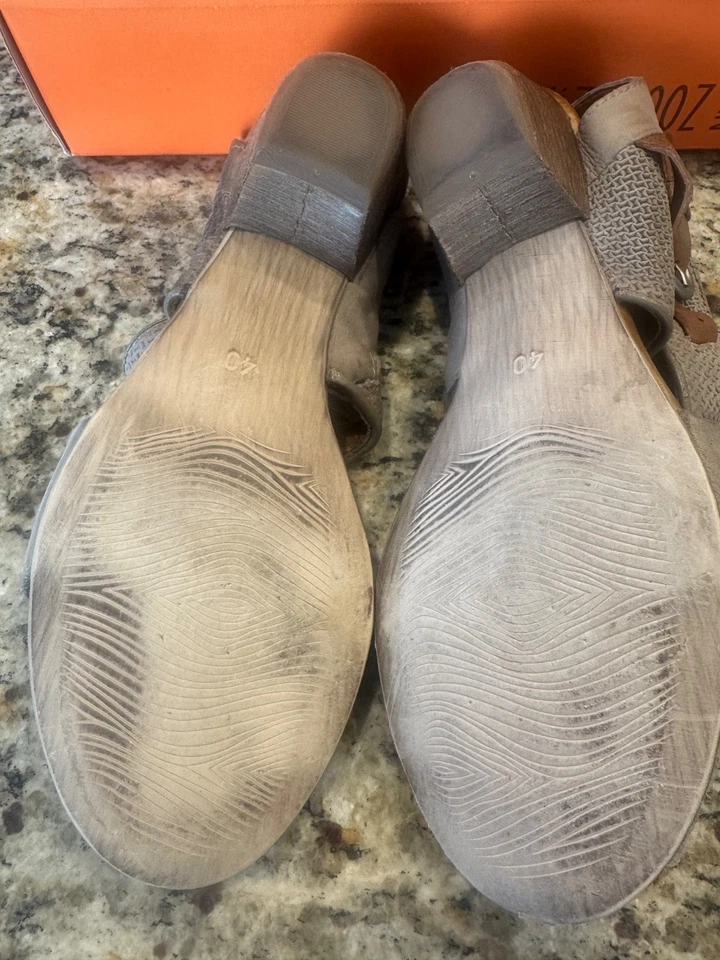 Miz Mooz Estilo UE - Guijarro Color Alegre con Acentos Marrón Talla 40, EE. UU. 9 Foto 4 de 4