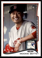 2014 Topps Update Mookie Betts Variation #US-26b Boston Red Sox