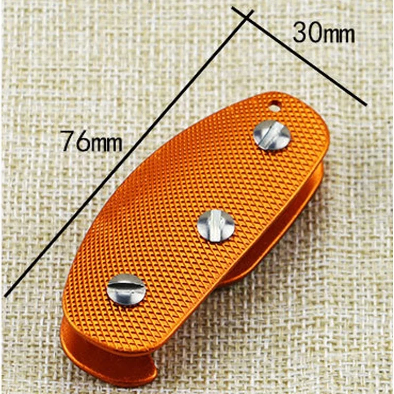 Porta llaves inteligente de aluminio organizador clip carpeta llavero herramienta de bolsillo Foto 3 de 4