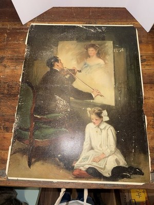 Two Antique Prints The Unfinished Symphony By Clarence Underwood