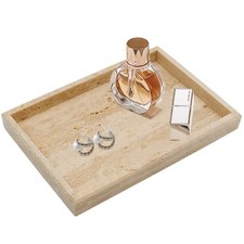 Zilukar Real Natural Travertine Tray for 12" x 8" x 1.2", 