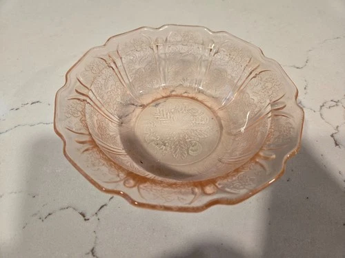 Jeannette Cherry Blossom Pink 6" Cereal Bowl Depression Glass
