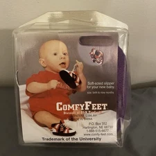 Comy Feet Baby’s First Slippers Soft Soled Birth-9 Month Clemson Tigers
