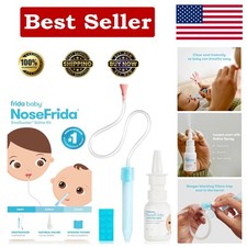 Complete Baby Nasal Care Set with NoseFrida, Saline Spray  Hygiene Filters