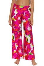 NWT- Trina Turk 'Bloom' Floral Wide-Leg Swimsuit Cover-Up Pants, Multi - Medium