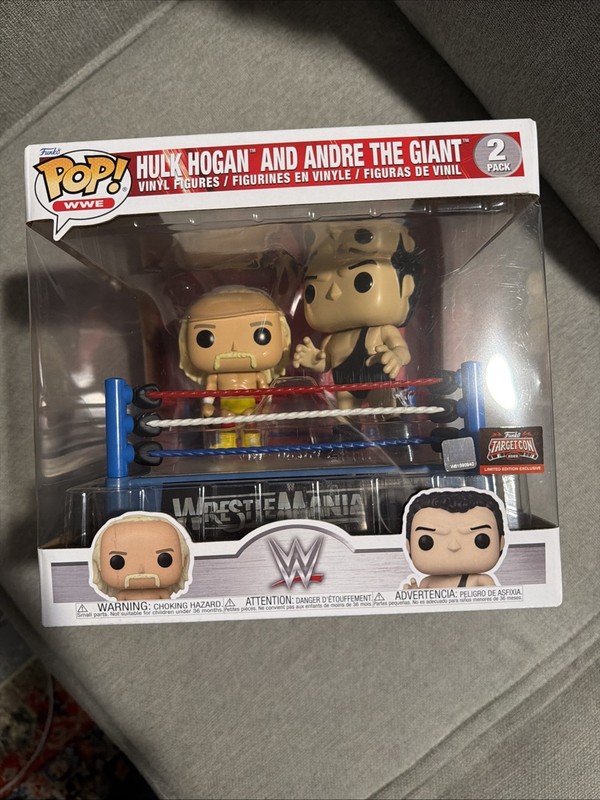 Funko Pop Hulk Hogan vs Andre the Giant Wrestle Mania III 2-Pack