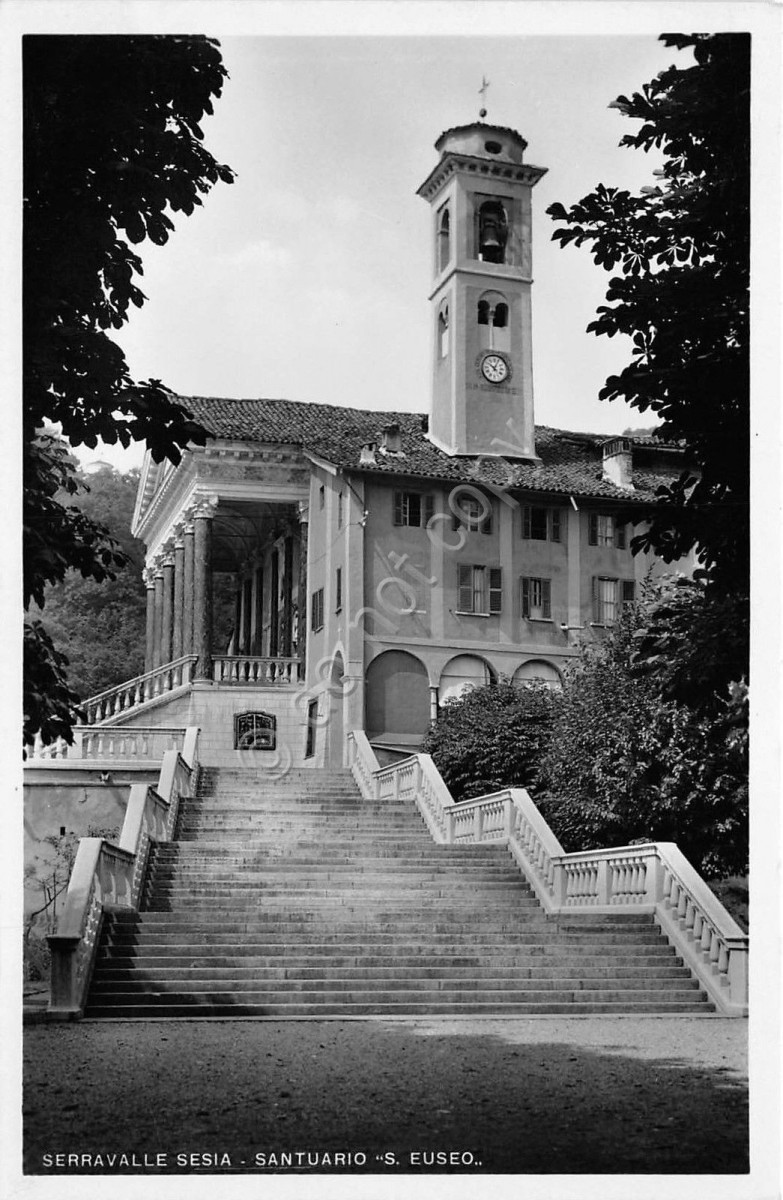 Cartolina -  Postcard - Serravalle Sesia - Santuario S. Euseo - 1949 (Vercelli)