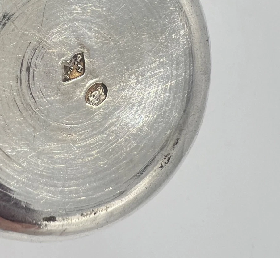 BELLE TIMBALE CURON EN ARGENT MASSIF ORIGINE FRANCE PARIS 1798 1 ER COQ - Photo 4/4