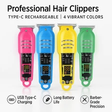 Professional Hair Clippers Trimmer Cutting Beard Cordless Barber Shaving Machine