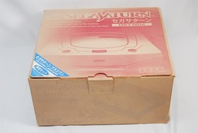 Sega Saturn White Console HST-3220 w/ Box Controller Matching Serial Tested