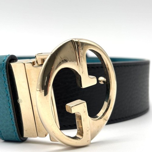 Used [Extremely Good Condition] GUCCI Gucci Belt Interlocking G Buckle Leather