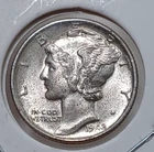 1942-P Mercury Dime AU-UNC 90% Silver Coin JBT 135