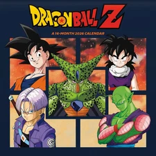 Trends International,  Dragon Ball Z 2026 Wall Calendar, 12'' X 12'', 16-Month C