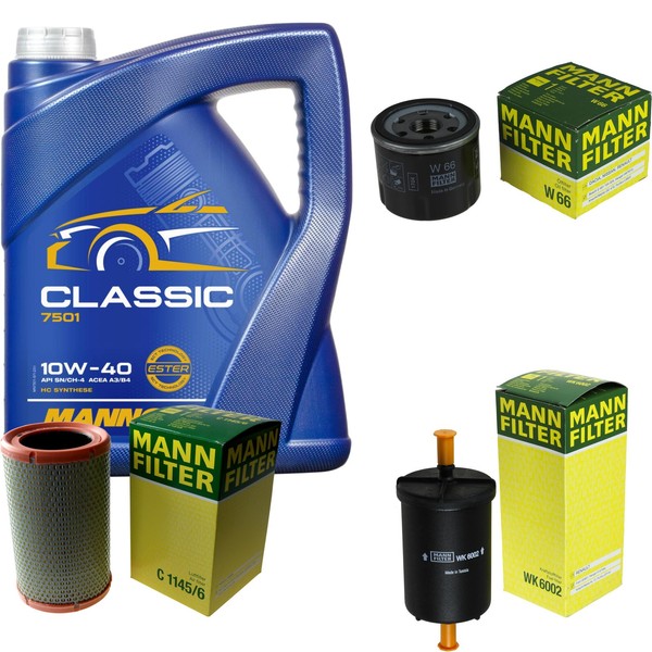 Inspektionspaket 5L Mannol Classic 10W-40 FüR Renault Clio II 1.2 Twingo Nissan-image