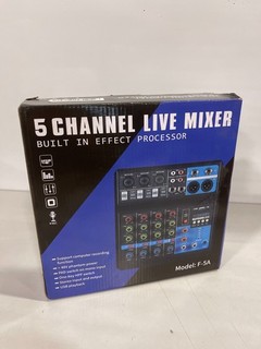 Mezclador en vivo de 5 canales F 5A