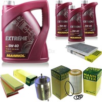 Mann Inspektionspaket 8L Mannol Extreme 5W-40 FüR Mercedes-Benz C-Klasse Clk