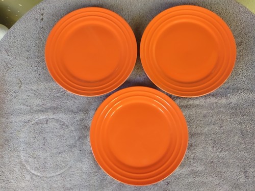 Double Ridge Plate Rachael Ray Double Ridge Orange Dinner Plates 11