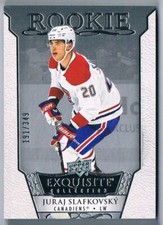 2022-23 EXQUISITE COLLECTION ROOKIE JURAJ SLAFKOVSKY 191/349 MONTREAL CANADIENS