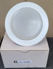 Elco Lighting EL916W 4” Shower Trim with Drop Opal Lens