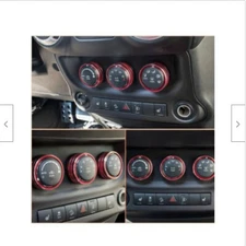 NEW Danti 3pcs Audio A/C Button Cover Twist Switch Ring Trim For Jeep 2008-2014