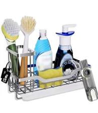 Multifunctional Sponge Holder for Kitchen Sink Kitchen Sink Caddy With Brush