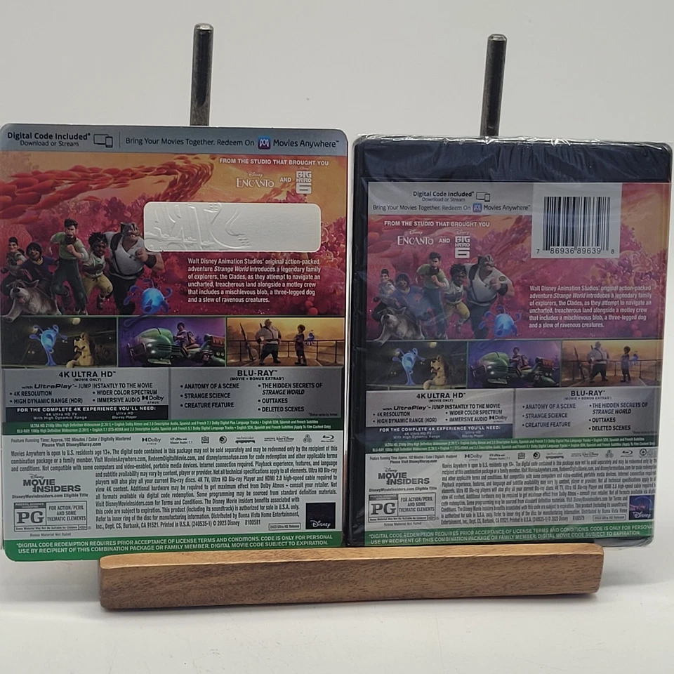 Brand New Sealed Strange World 4K UHD & Blu-ray W/ Slipcover Ultimate Edition - Image 2 of 2