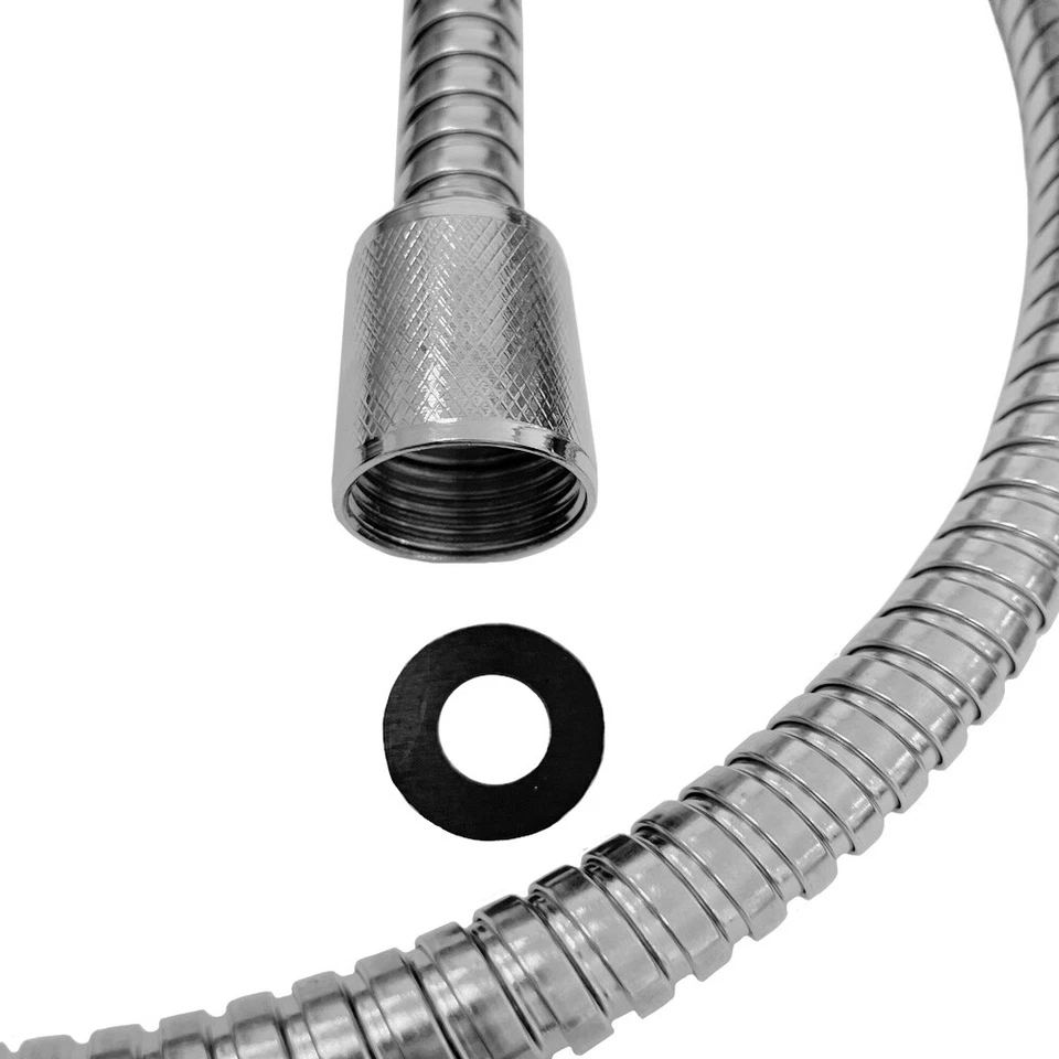 Tubo doccia di ricambio per rubinetti cucina doccette cucina 150 cm cromo Sanlingo - Immagine 2 di 4