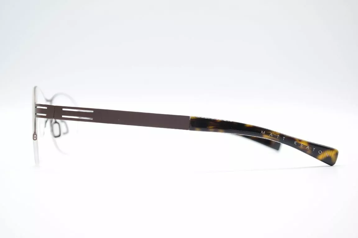 Matt Keaton MK1020 53 15 135 Brown half rim Sunglasses Frame New