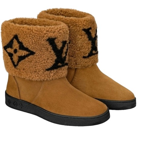 Louis Vuitton Ankle Chukka Boots Brown Suede Damier 6 LV or  display picture 2