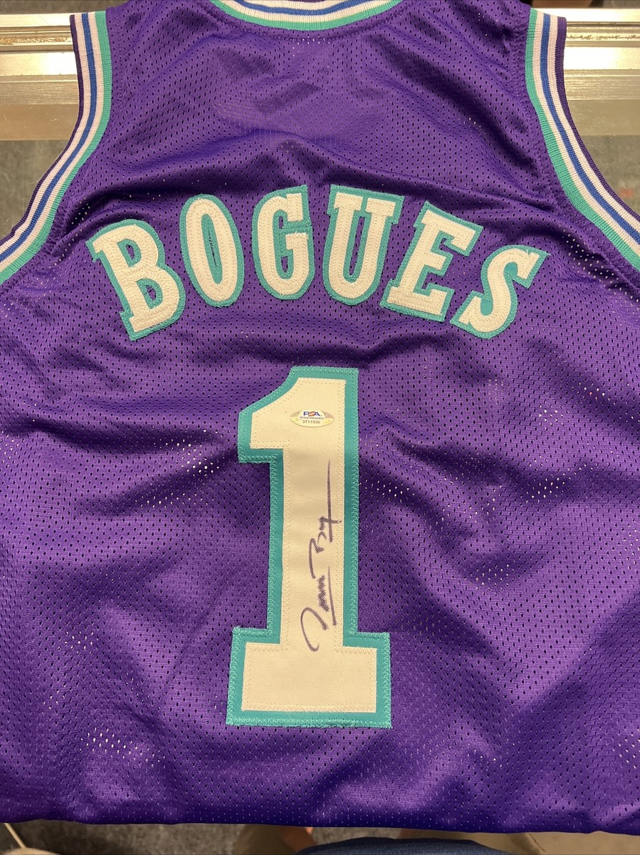 Muggsy Bogues Signed Charlotte Basketball Jersey PSA | eBay