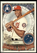 Juan Soto 2019 Allen and Ginter Baseball Star Signs 5x7 #BSS-47 16/49 Nationals