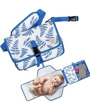 KIDUCCI Portable Diaper Changing Pad, WaterProof, WithDetachable Clutch Bag