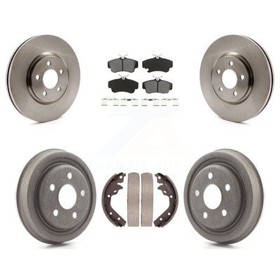 Disc Brake Rotor Semi-Metallic Pad Drum Front Rear Kit For 2003 Dodge Neon SRT-4